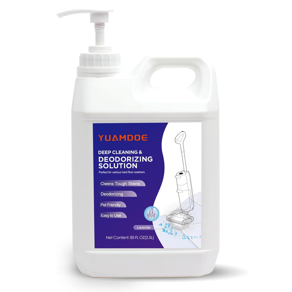 Deep Cleaning&Deodorizing Solution, 85FL OZ/2.5L, Designed for Tineco, Compatible with Tineco Floor One, iFloor Series, Roborock S8&S7 Serires,Q Revo, Q Series, Blended Flowery