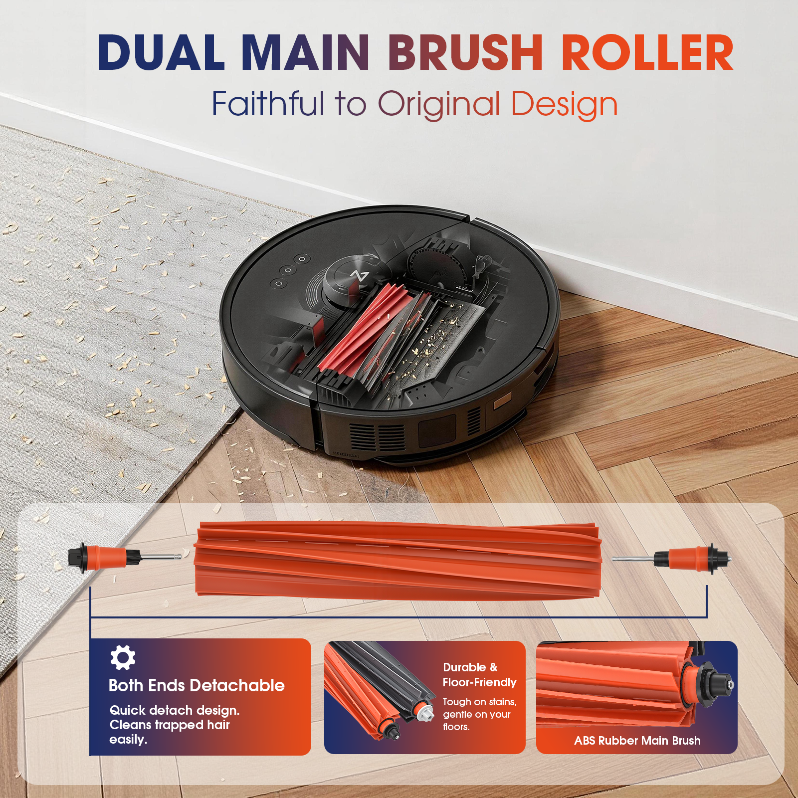 41 PCS Accessories Kit for Roborock S8 Max/MaxV Ultra Robot Vacuum,1 Set of Main Brush,1 Cleaning Brush,6 Side Brushes,8 Dust Bags,6 HEPA Filters,5 Mop Cloths Set,1 Solution Trial Pack, 1 Tool Kit