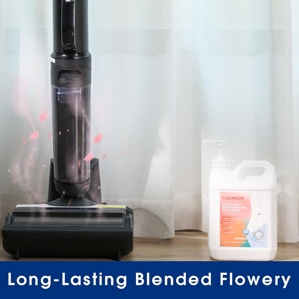 Deep Cleaning&Deodorizing Solution, 85FL OZ/2.5L, Designed for Tineco, Compatible with Tineco Floor One, iFloor Series, Roborock S8&S7 Serires,Q Revo, Q Series, Blended Flowery