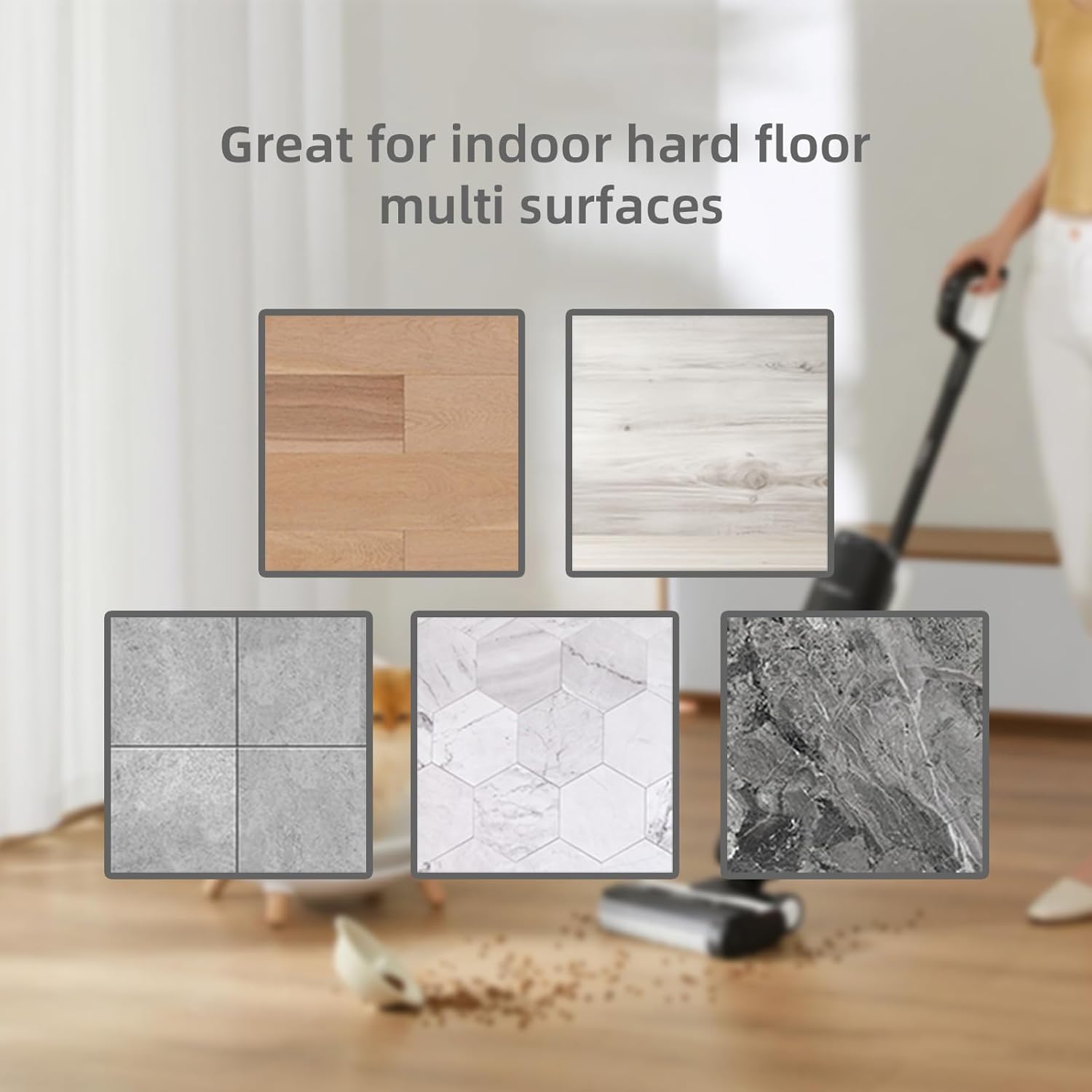 Deep Cleaning&Deodorizing Solution, 85FL OZ/2.5L, Designed for Tineco, Compatible with Tineco Floor One, iFloor Series, Roborock S8&S7 Serires,Q Revo, Q Series, Blended Flowery